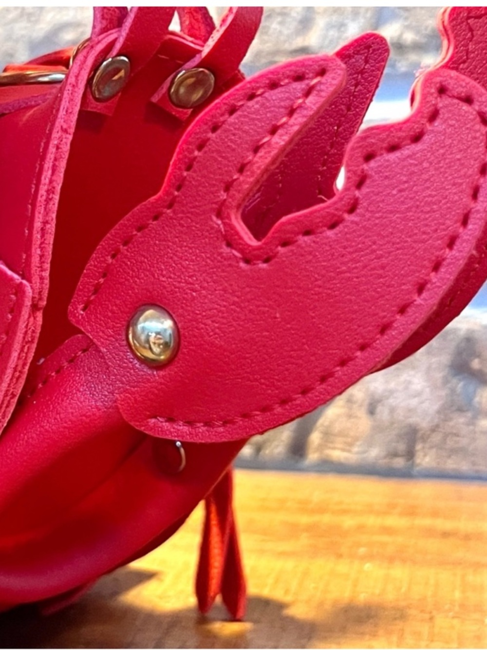 Boutique Red Lobster Statement Bag Coastal Chic Crossbody Purse - Picture 15 of 16